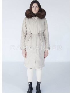 Парка женская зимняя с натуральным мехом песца