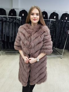 Шуба из песца