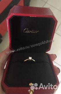 Золотое помолвочное кольцо с брил. 0.22 ct 585 пр