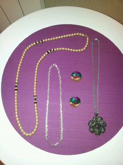 Серьги,бусы новые(Чехия) 1990 годы