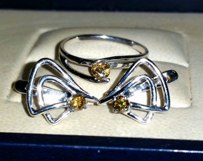 Комплект золотой с бриллиантами