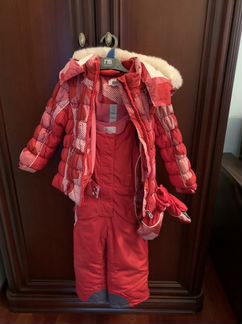 Зимний костюм для девочки Chicco 104см