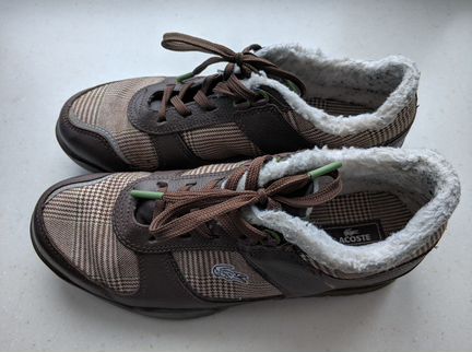 Спортивные полуботинки на меху Lacoste б/у